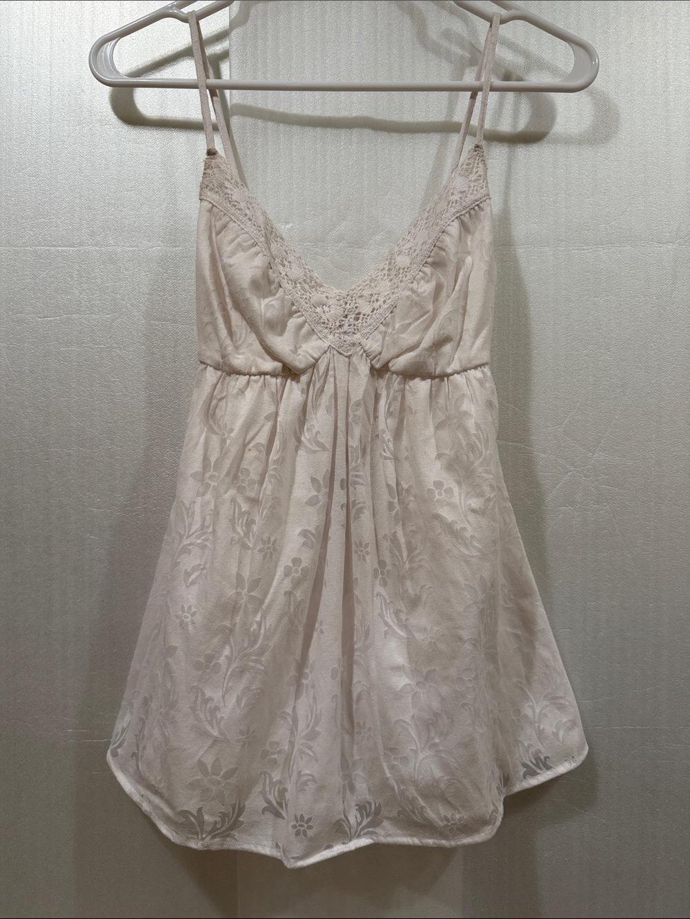 Sweetees Cream Lace-Trim Top